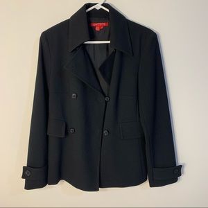Carriere black blazer/suit jacket/ overcoat.  new with out tags.  size 40/8